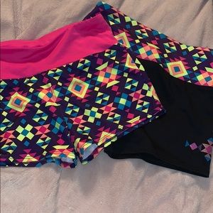 Girls Youth Gymnastics Shorts (2) size 10/12 NWOT